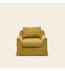 Fauteuil  Revêtement en tissu naturel Madura