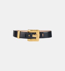 Ceinture Anthem en cuir lisse Balmain