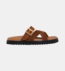 Sandales en cuir velours à semelle crantée - JEAN Gerard Darel