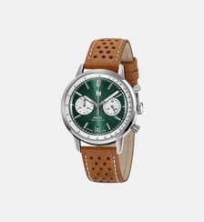 Montre Rallye Vert, Argenté 671806 Lip