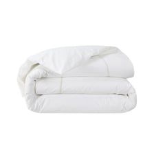 Housse de couette en percale de coton gris, Athéna Yves Delorme