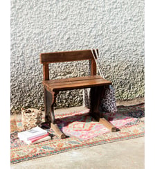 Banc en bois massif Antoine N°147- Produit chiné Debongout