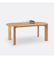 Table à manger, en chêne massif, 6 à 8 couverts La Redoute Interieurs
