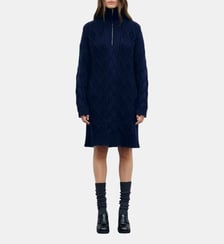 Robe à torsades et col camionneur en laine - CRYSTAL Gerard Darel