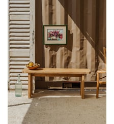Banc en bois Antoine N°417- Produit chiné Debongout