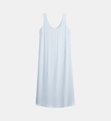 Chemise de nuit longue col rond en satin Laurence Tavernier