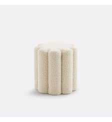 Pouf bouclette chenillée La Redoute Interieurs