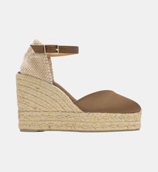 Espadrille compensée en satin avec fermeture à boucle CHIARITA Castaner