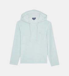 T-shirt manche longue à capuche en éponge Vilebrequin