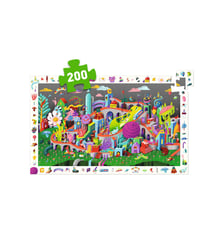 Puzzle Crazy Town - 200 pcs - FSC MIX Djeco