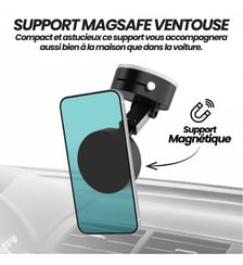 Support smartphone Ventouse Magsafe Noir TNB