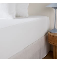 Drap-housse uni, en coton lavé, bonnet 30 cm La Redoute Interieurs