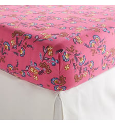 Drap housse 50% coton recyclé bonnet 25 cm Merline La Redoute Interieurs