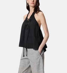 Haut léger avec lacets et détails western Pinko