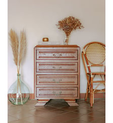 Commode classique en chêne massif Garance N°701- Produit chiné Debongout