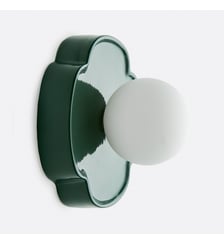 Applique ou plafonnier fleur, céramique et verre opaline, diamètre 20 cm La Redoute Interieurs