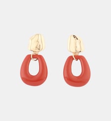 Boucles d'oreilles oranges vintage Balaboosté