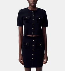 Cardigan maille velours Claudie Pierlot