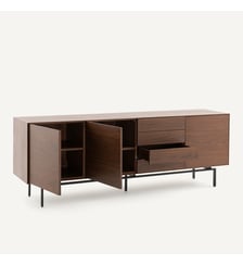 Buffet enfilade plaqué noyer AM.PM