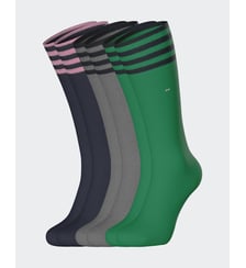 Lot de 3 paires de chaussettes signature et rayures coton mélangé Eden Park