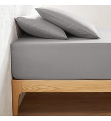 Drap housse uni polycoton, bonnet 32 cm La Redoute Interieurs
