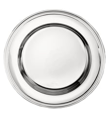 Plat rond en métal argenté - ALBI Christofle