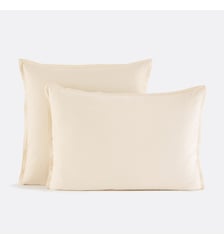 Taie d'oreiller biface velours/coton lavé Noria La Redoute Interieurs