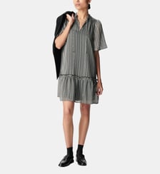 Robe imprimé graphique bicolore Ikks