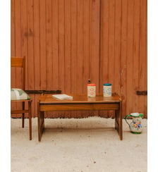 Table basse en bois Donna N°1620- Produit chiné Debongout