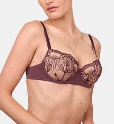 Soutien-gorge corbeille mousse Poésie pourpre Maison Lejaby