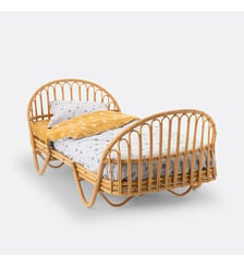 Lit enfant vintage en rotin avec sommier Malu La Redoute Interieurs