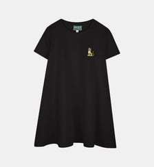 Robe évasée badge brodé Kenzo Kids