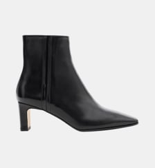 Elena - Bottines En Cuir Veau Lisse Noir Parallèle