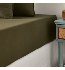 Drap-housse, flanelle coton bonnet 30 cm La Redoute Interieurs
