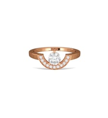 Bague Intrépide petit arc 0.5 carat pavée Loyal.e Paris
