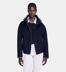 Blouson détails surpiqués Sandro