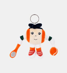 Porte-clés peluche ball girl Roland-Garros