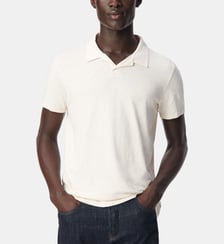 Polo manches courtes coton bio flammé Ikks