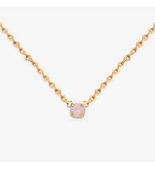Collier doré émeraude - paris Caroline Najman