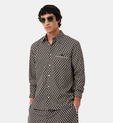 Chemise regular fit coton imprimé Lacoste