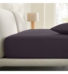 Drap-housse satin de coton lavé 200 fils, bonnet 30 cm AM.PM