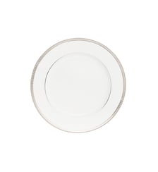 Assiette américaine en porcelaine finition platine - MALMAISON Christofle