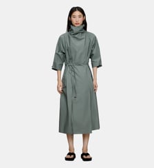 Trench-coat à col entonnoir en coton Adolfo Dominguez