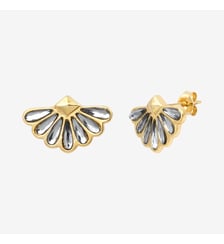Boucles d'oreilles dorées silver night - calypso Caroline Najman