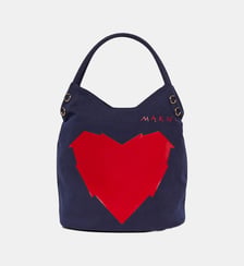 Sac à motif cœur sur le devant Marni
