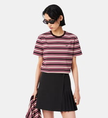 T-shirt jersey rayures graphiques Lacoste