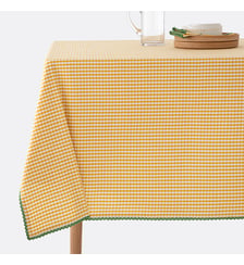 Nappe motif vichy tissé teint coton/lin Trattoria La Redoute Interieurs