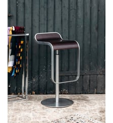 Tabouret en aluminium brossé Axel N°506- Produit chiné Debongout