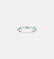 Bague ruban avec pierres turquoises Thomas Sabo