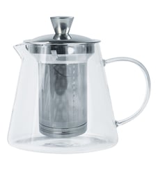Oolong - théière en verre avec filtre dévissable inox, 0.8L Cristel